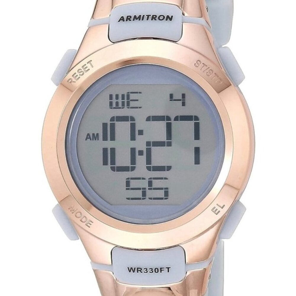 Brand New Armitron Digital Pro Sport Watch in  Grey and Rose Gold